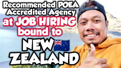 poea job hiring in new zealand